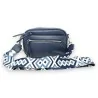 Navy blue square shoulder bag