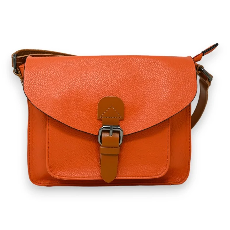 Sac cartable bandoulière orange