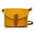 Mustard Shoulder Strap Briefcase Bag