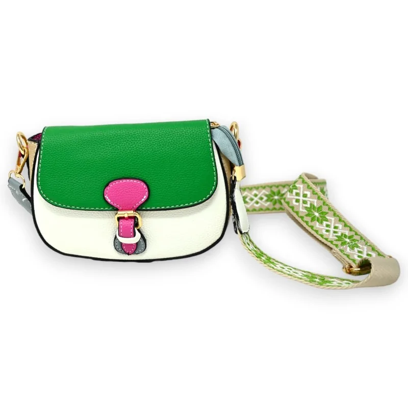 Small multicolored crossbody bag