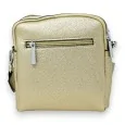 Compact golden shoulder bag