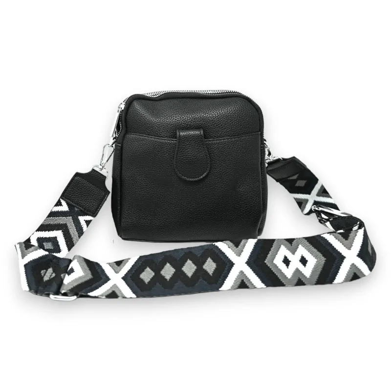 Bolso bandolera compacto negro