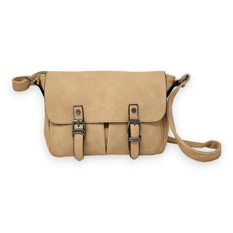 Sac cartable camel clair