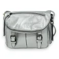 Silver shoulder bag briefcase