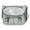 Silver shoulder bag briefcase