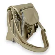 Golden satchel shoulder bag