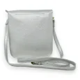 Silver Briefcase-style Clutch