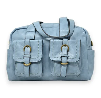 Bolso de mano sintético Elena Azul Cielo