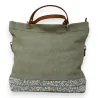 Borsa a Mano Glam Deluxe Denim Beige