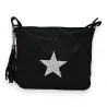 Bolso de bandolera de tela con estrella brillante