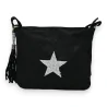 Sparkling star fabric shoulder bag