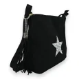 Sparkling star fabric shoulder bag