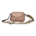 Rectangular pink shoulder bag