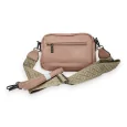 Rectangular pink shoulder bag