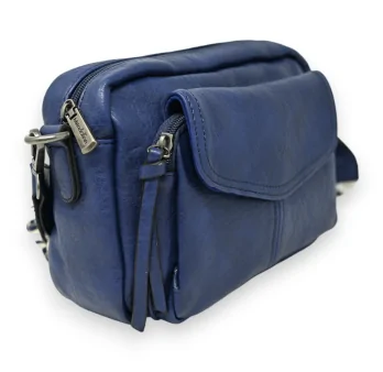 Navy blue rectangular shoulder bag