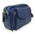 Sac bandoulière rectangle bleu marine