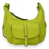 Anise green banana-shaped shoulder bag