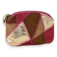 Cartera de patchwork fucsia