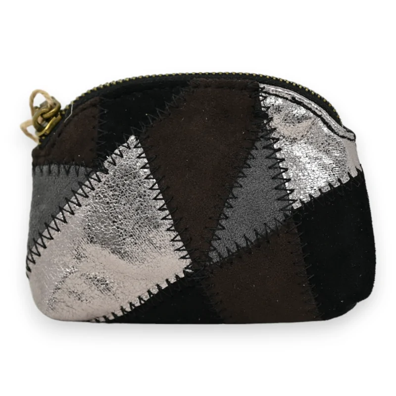 Cartera de patchwork negra