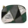 Porte monnaie patchwork vert bouteille