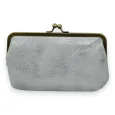 Clever retro wallet in silvery grey