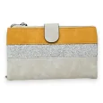 Mustard and silver companion wallet