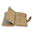 Light faded camel companion wallet