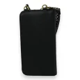 Pochette bandoulière téléphone et portefeuille noir