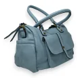 Blue jeans synthetic handbag