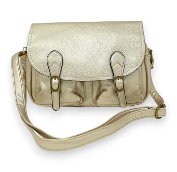 Golden shoulder bag briefcase