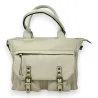 Chic beige multi-pocket handbag