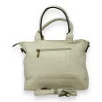 Chic beige multi-pocket handbag