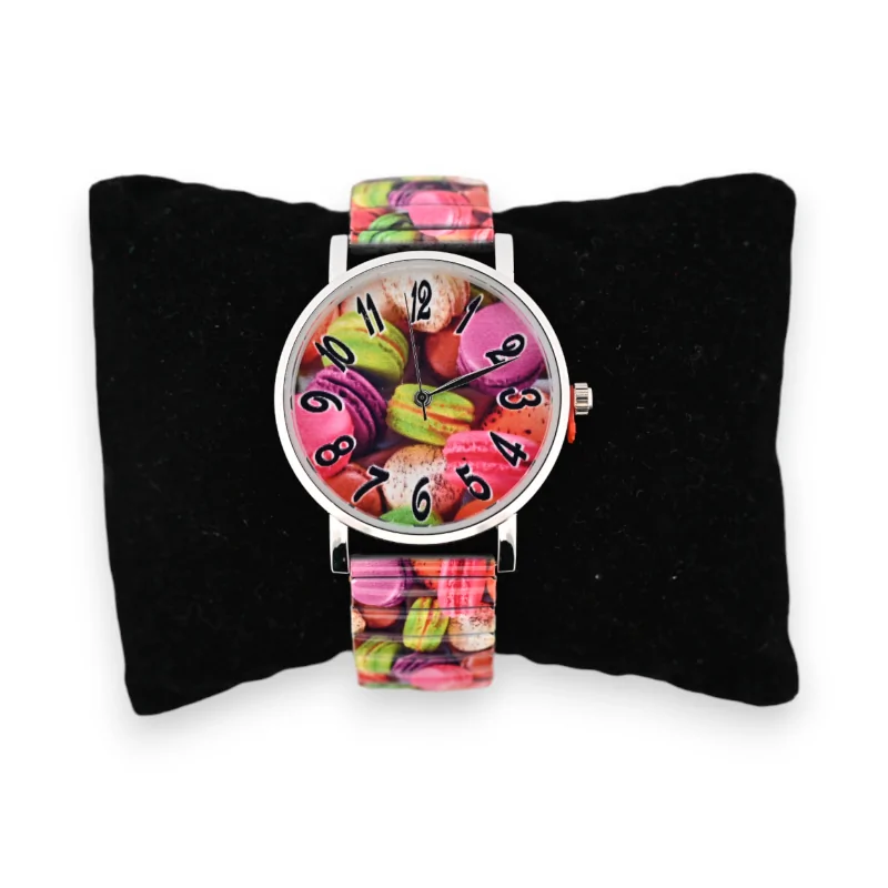 Elastic macarons watch