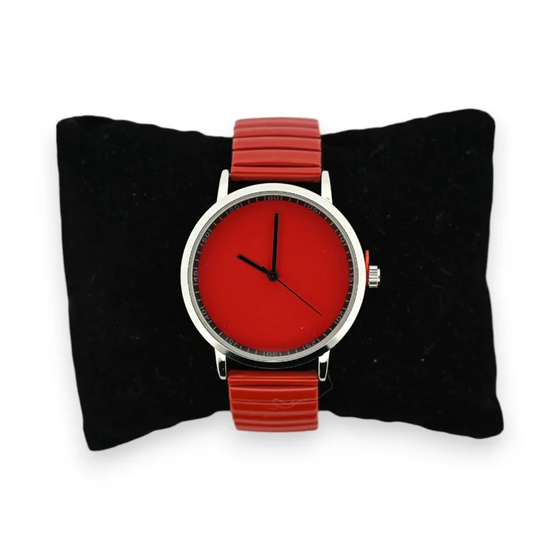 Reloj elástico unicolor rojo