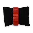 Red solid elastic watch