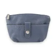 Navy blue synthetic wallet
