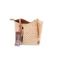 Cork bag with daisy pattern