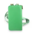 Pochette téléphone synthétique vert brésil