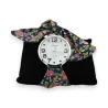 Watch bracelet blue duck fabric pink flower