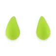 Boucles d'oreilles goutte vert anis