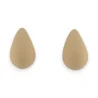 Boucles d'oreille acier goutte taupe