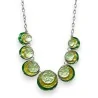 Fantasy jewelry round relief in shades of green