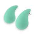 Mint green drop earrings