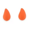 Orange drop earrings