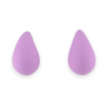 Lilac drop earrings