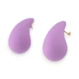 Lilac drop earrings