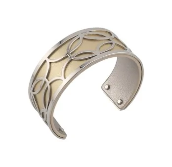 Gold and silver cuff bracelet