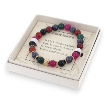 multicolored tourmaline bracelet with Lolilota box