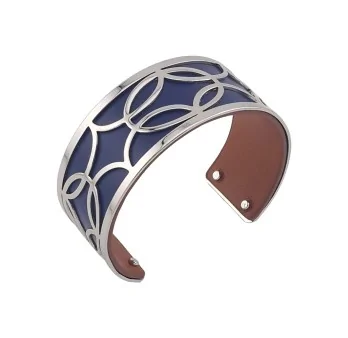 Blue navy and brown cuff bracelet
