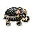 Golden magnetic elephant pin